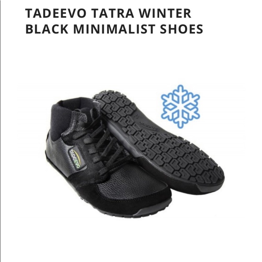 Tadeevo Tatra Winter Minimalist Shoes. Brand New. Size 39. Black